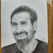 Serj Tankian, Mi Proyecto. Un progetto di Disegno a matita di Isaí Granados Cano - 06.03.2020