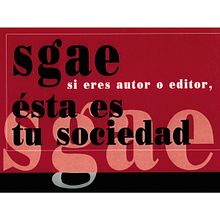 Cartel Sgae. Un progetto di Design di poster  di David Ruedas - 06.03.2020