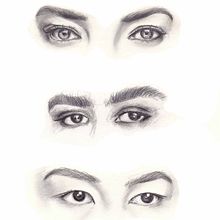 Bocetos de ojos. Un proyecto de Dibujo artístico, Dibujo de Retrato e Ilustración tradicional de Rosa García - 07.03.2020