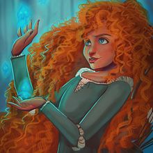 Merida. Artistic Drawing, Design, Game Design, Character Design, Digital Design, Traditional illustration, Digital Illustration & Instagram project by Rebeca Castillo - 03.09.2020