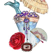 Bodegòn Victoriano. Een project van Traditionele illustratie van Ana Duque - 09.03.2020
