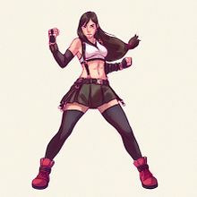 Tifa . Animation, 2D Animation, Character Animation, Concept Art, Drawing, Character Design, and Digital Illustration project by Gaspar Satorres Gil - 03.09.2020
