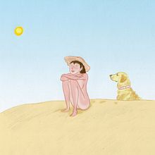 Gente en la playa. Retratos. Pencil Drawing, Portrait Drawing, Traditional illustration, and Digital Illustration project by Bernard Bravo - 03.09.2020