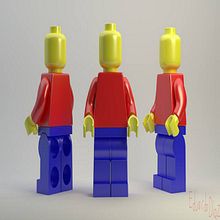 LEGO doll. 3D, and 3D Design project by Eduardo Diaz - 03.09.2020