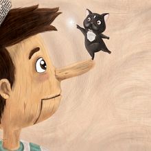 Pinoquio. Digital Illustration, and Children's Illustration project by Adrian Vazquez - 11.09.2019