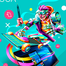 Reto Lenovo/Bacánika. Art Direction, Digital Design, Traditional illustration, and Digital Illustration project by Edgar Rozo - 03.10.2020
