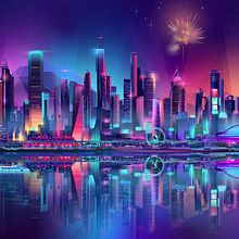 Cityscape - PABLO LADOSA. Un proyecto de Animación 2D e Ilustración tradicional de Pablo Ladosa - 10.03.2020