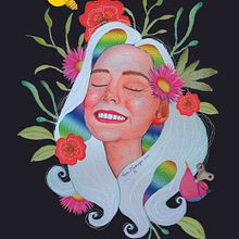Dreamer.... Artistic Drawing, Digital Design, and Watercolor Painting project by Ana Madragoa - 03.10.2020