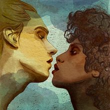 Mojándonos. Fine Arts, Creativit, Drawing, Portrait Drawing, Realistic Drawing, Digital Design, Graphic Design, Traditional illustration, and Digital Illustration project by Sonia Ródbal - 03.10.2020