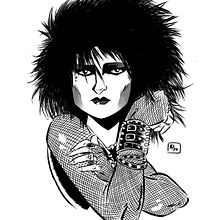 Siouxsie Sioux. Sketching, Creativit, Traditional illustration, and Digital Illustration project by Alberto Peral Alcón - 03.10.2020