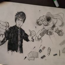 Mi Proyecto del curso: Ilustración para cómics: anatomía de un superhéroe. Pencil Drawing project by Edison Fernando Escobar Rojas - 03.11.2020