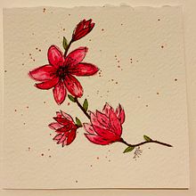 Mi Proyecto del curso: Ilustración en acuarela con influencia japonesa. Watercolor Painting project by Karla Serrano Ardón - 03.12.2020