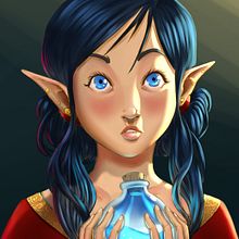 magic bottle Ein Projekt aus dem Bereich Traditionelle Illustration und Digitale Illustration von Keisy Lopez - 12.03.2020