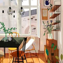 Backgrounds. Un proyecto de Ilustración tradicional, Ilustración digital e Ilustración infantil de Veronica Aranda - 12.03.2020