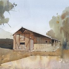 Serie "Monte Patria", 2019.. Architecture, and Watercolor Painting project by Gonzalo Ibáñez - 03.12.2020