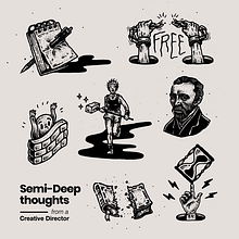 Semi-Deep thougts. Concept Art, and Traditional illustration project by Andree Salazar - 02.05.2017