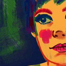 Eddie Sedgwick. Digital Illustration project by Oscar Donado - 11.27.2018