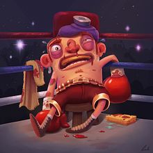 Mi Proyecto del curso: The boxer. Projekt z dziedziny Ilustracja c i frowa użytkownika Raúl González Guisado - 14.03.2020