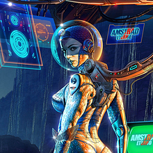 Ilustración para el cartel de la feria Amstrad Eterno 2021. . Concept Art, Character Design, Traditional illustration, Digital Illustration, and Video Games project by ángel luis sánchez - 03.14.2020