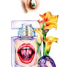 Retrato de Sofía Morris y dibujo joya. Pencil Drawing, Artistic Drawing, Portrait Drawing, and Watercolor Painting project by Griselle Morales Padrón - 04.02.2020