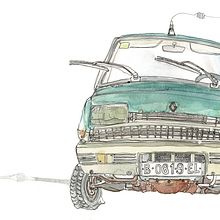 Pass of the time. Un projet de Illustration traditionnelle, Aquarelle , et Sérigraphie de otherclass_c_c - 15.03.2020