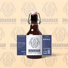 Drakkar - Craft Beer. Br, ing, Identit, Art Direction, Design, Product Design, Vector Illustration, and Packaging project by Alvaro García Rodríguez - 03.01.2020