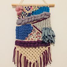 Mi Proyecto del curso: Introducción al macramé: creación de un tapiz decorativo. Un progetto di Macramè di Noemi Brunelli - 26.03.2020