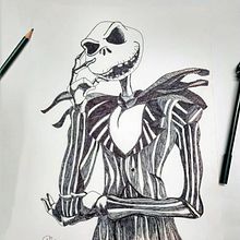 Jack en lineas. Artistic Drawing, and Traditional illustration project by Daniela Rozo Mora - 06.09.2017