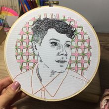 Mi Proyecto del curso: Creación de retratos bordados. Un proyecto de Bordado de Monserrat Moncada Merino - 17.03.2020