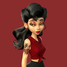 Pin-up Girl Ein Projekt aus dem Bereich 3D von Javier Benver - 17.03.2020