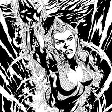 Entintado digital. Comic, and Traditional illustration project by Ali Gonza - 03.18.2020