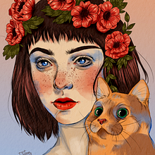 Meu projeto do curso: Técnicas de ilustração com aquarela digital. Projekt z dziedziny Ilustracja c i frowa użytkownika Juliana Soares - 13.05.2020