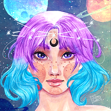 Meu projeto do curso: Retrato ilustrado em aquarela. Fine Arts, Traditional illustration, and Watercolor Painting project by Juliana Soares - 03.18.2020