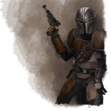 The Mandalorian fanart. Ilustração digital projeto de Oscar Merling Conde - 18.03.2020