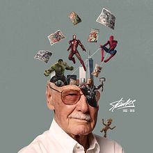 Stan Lee Tributo. Poster Design, and Graphic Design project by Max Gener Espasa - 03.19.2020