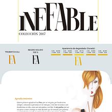INEFABLE by Eleixa Suarez. Br, ing, Identit, Art Direction, Logo Design, and Editorial Design project by Wander Smith Parada Gollo - 07.10.2017