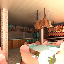 Mi Proyecto del curso: Diseño de interiores para restaurantes. 3D project by Alexis Minerlava Cabana Ñaño - 03.27.2020