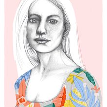 Retrato con lápiz, técnicas de color y Photoshop. Un progetto di Belle arti, Bozzetti, Creatività, Disegno, Disegno a matita e Disegno artistico di Eder Moreno Pérez - 20.03.2020