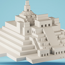 PIRÁMIDES MI MÉXICO. 3D, 2D Animation, Architecture, 3D Design, 3D Modeling, and Advertising project by Luis David Pérez - 03.21.2020