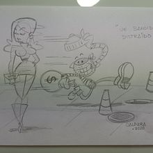 Mi Proyecto del curso: "Un Bandido Distraído". Comic, Drawing, Pencil Drawing, and Character Design project by Alfredo Caldera - 03.21.2020