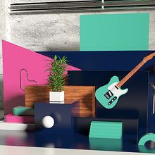 Abstract 3D composition - @Midgar777. 3D, and Design project by Pete Butler - 03.21.2020