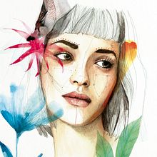 Mi Proyecto del curso: Retrato ilustrado en acuarela. Projekt z dziedziny  użytkownika ana_canuelo - 21.03.2020