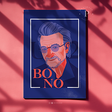 Bono U2. Traditional illustration, Digital Illustration, and Vector Illustration project by Teté Ganoza - 03.21.2020