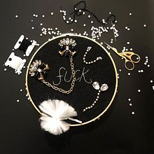 Bordado en negro. Un projet de Broderie de Mónica Díaz - 22.03.2020