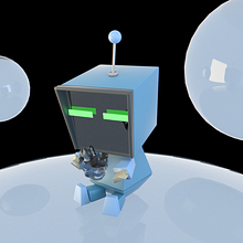 Robot jugando con agua. 3D project by Soraya Teruel Sáez - 03.22.2020