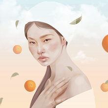 Oranges. Fine Arts, Concept Art, Portrait Drawing, Realistic Drawing, Art Direction, Editorial Design, Traditional illustration, and Digital Illustration project by Sara Vera Lecaro - 03.22.2020