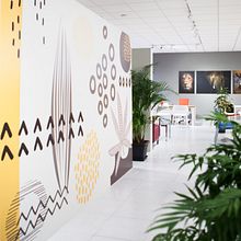 Proyecto decorativo de espacio comercial. Empresa "La Oficina", Tenerife - España 2019. Un progetto di Interior Design di Yaiza Naira Hernández Hernández - 24.08.2019