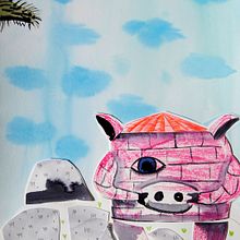 Los tres cerditos de papel. Laura GBécares. Collage, Traditional illustration, Children's Illustration, and Watercolor Painting project by Laura GBécares - 04.04.2020