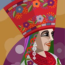 Jochera,  en semana santa en Pichincha, Ecuador . % Ursula Julve tarafından hazırlanan Dijital Tasarım, Dijital İllüstras, Ve on projesi - 05.06.2020