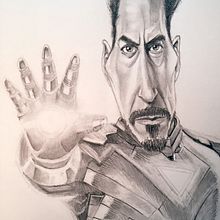 Caricatura Robert Downey jr.. Ilustração tradicional projeto de Sergi Studio - 05.04.2020
